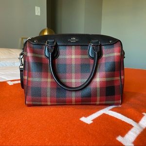 Coach Mini Bennett Satchel Riley Plaid